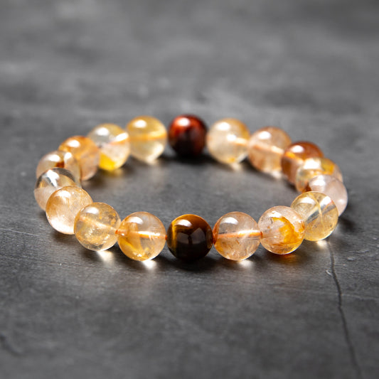 Golden Hour - Citrine & Smoky Quartz Bracelet image 2