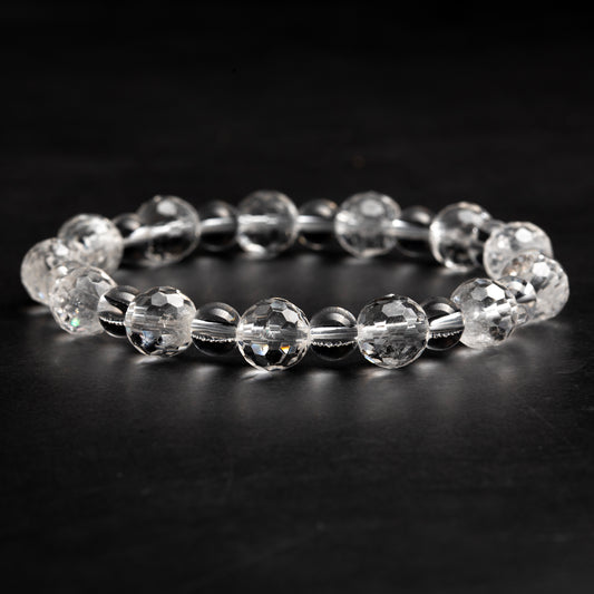 Calm Silence - Clear Faceted Quartz Bracelet image 3