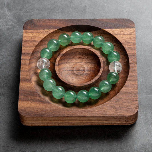 Spring Thaw - Green Aventurine & Clear Quartz Bracelet image 3