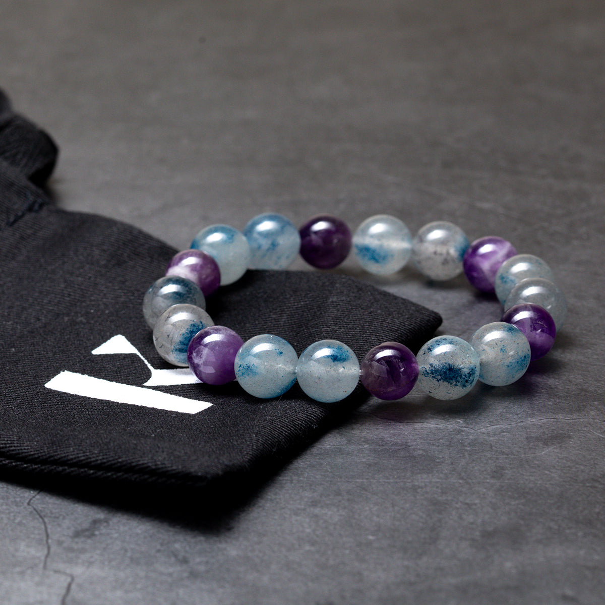 Shiosai - Blue Spot Jasper & Amethyst Bracelet