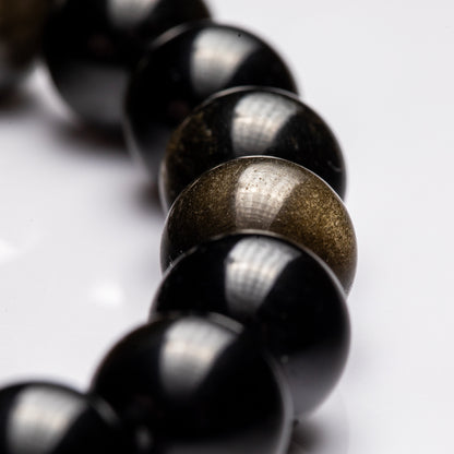 Gold Sheen - Obsidian Bracelet