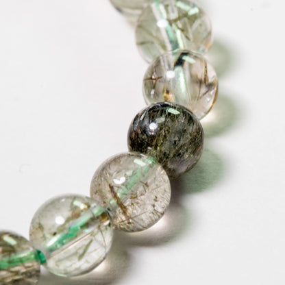 Green Ocean - Tourmalinated Quartz Bracelet