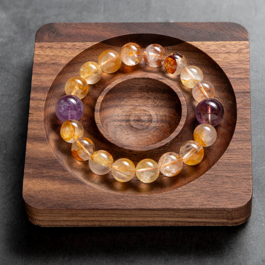 Harvest Glow - Citrine, Amethyst & Agate Bracelet image 3
