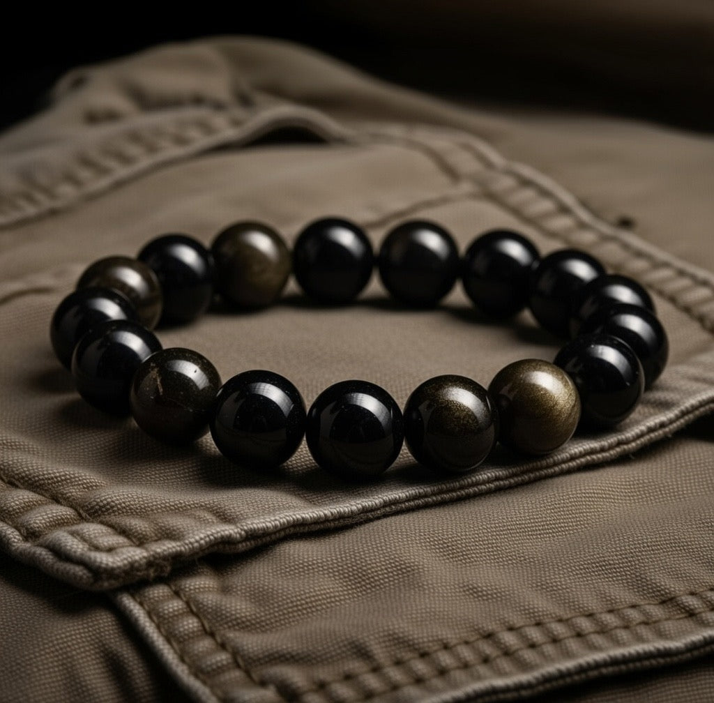 Black Midnight - Obsidian Bracelet