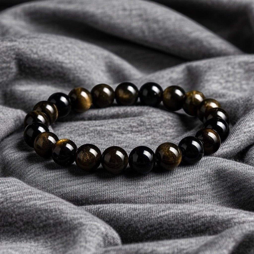 Gold Sheen - Obsidian Bracelet