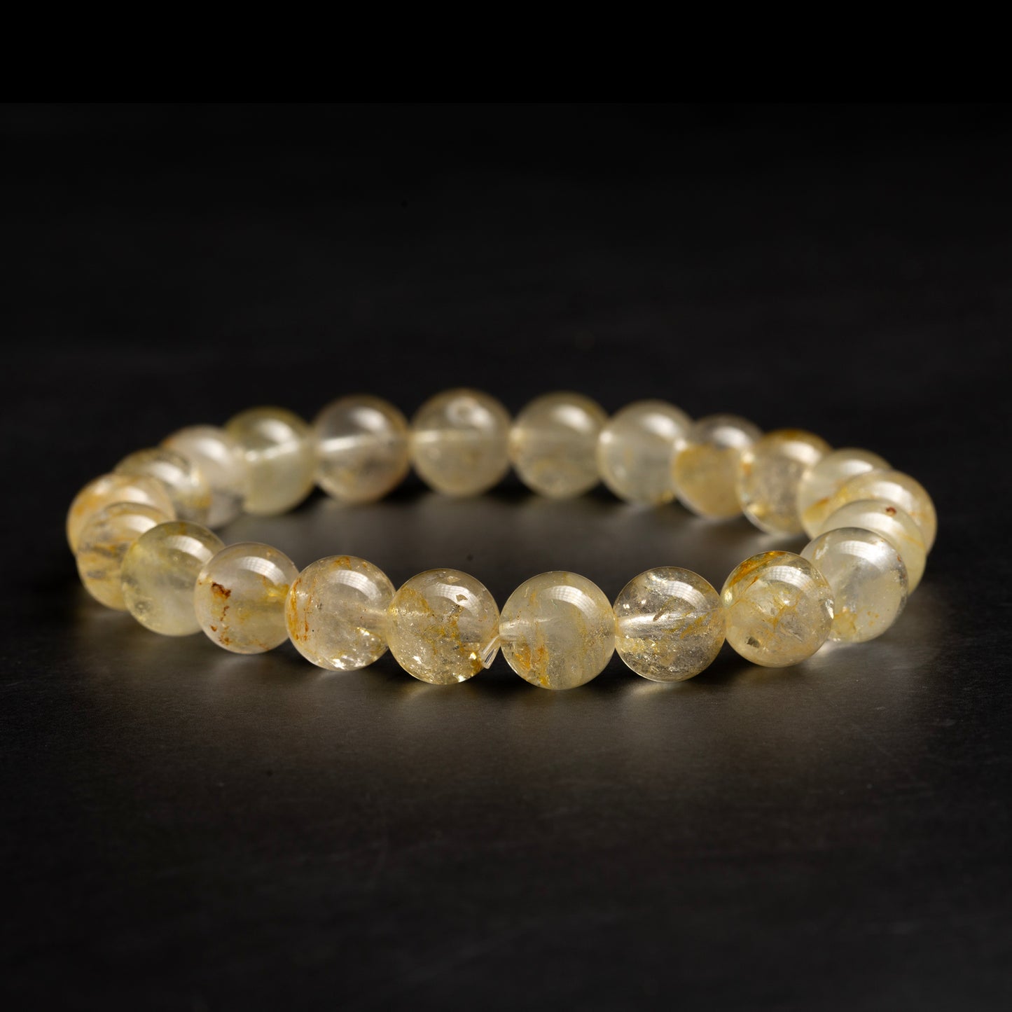 Beaded bracelet with a dark background