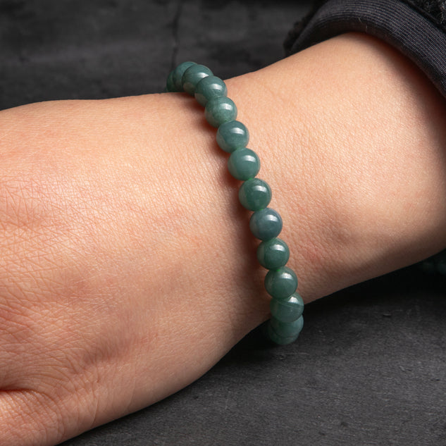 Moss Bracelet - Dark Green Agate