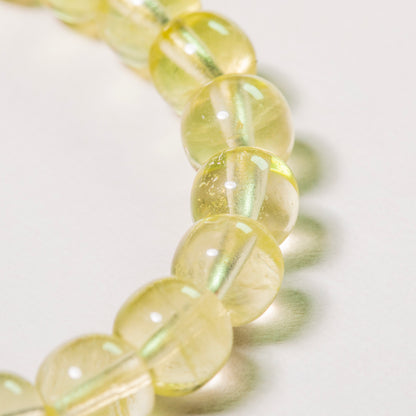 pale light-yellow quartz bracelet