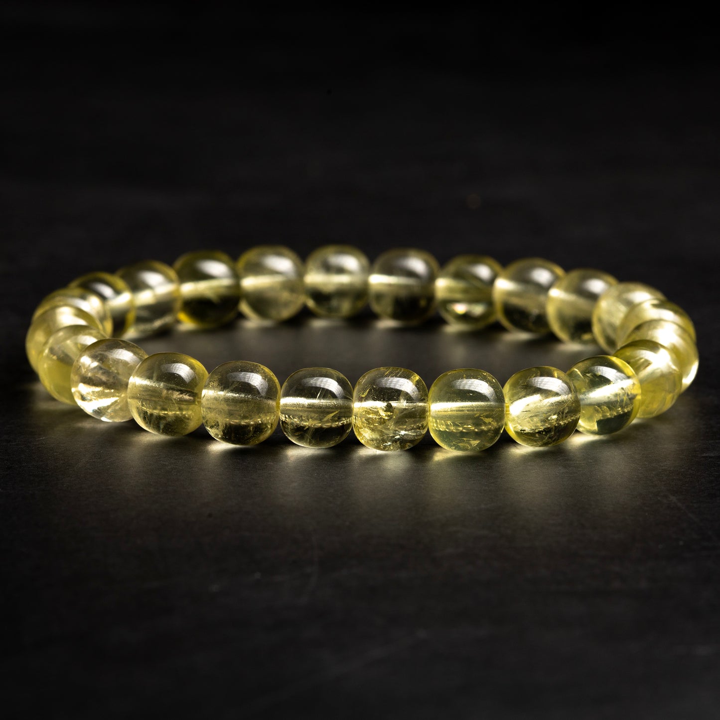 pale light-yellow quartz bracelet