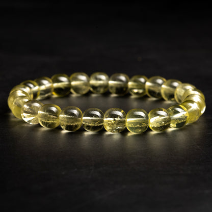 pale light-yellow quartz bracelet