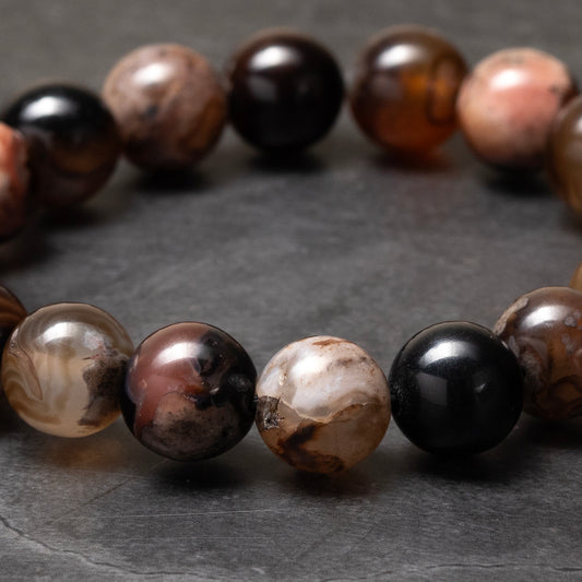 Mokume - Banded Agate & Black Onyx Bracelet image 3