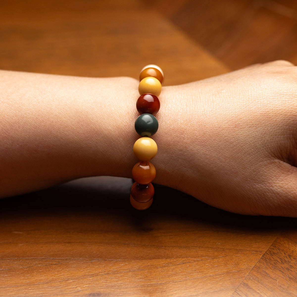Daichi - Mookaite Jasper & Bloodstone Bracelet