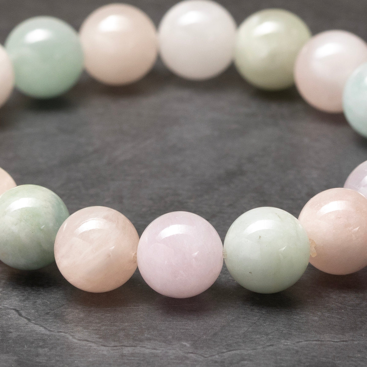 Cherry Blossom Breeze - Morganite, Aquamarine & Rose Quartz Bracelet