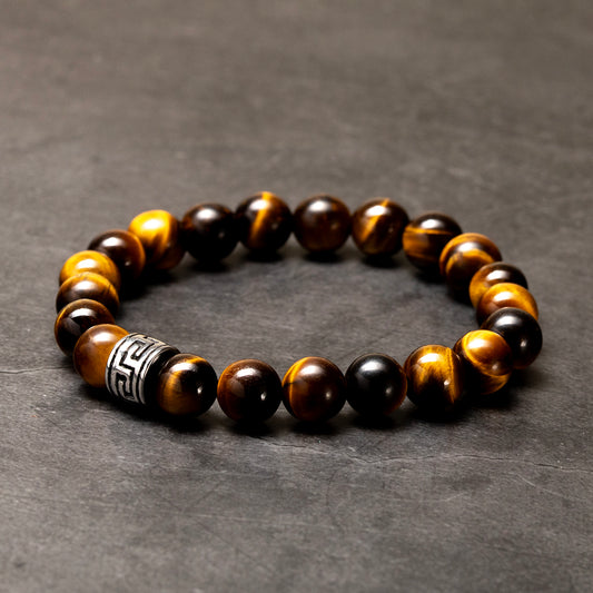 Tora - Tiger's Eye with Greek Key Accent image 2