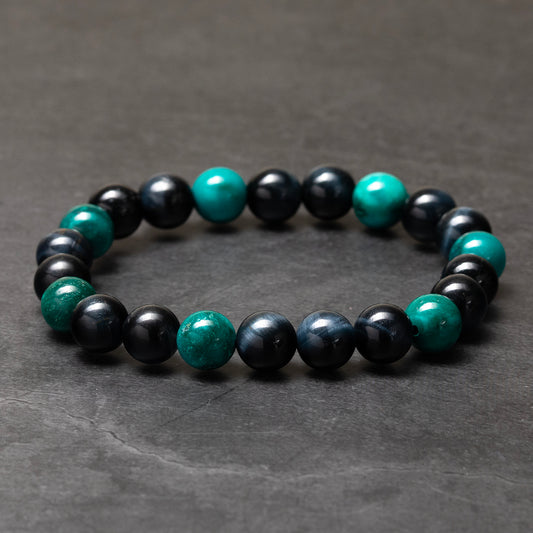 Twilight - Blue Tiger's Eye and Turquoise Bracelet image 2