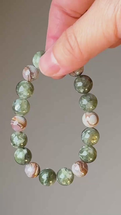 Spring Forest - Indian Agate Bracelet