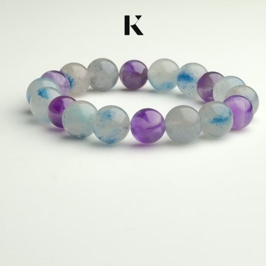 Shiosai - Blue Spot Jasper & Amethyst Bracelet image 3