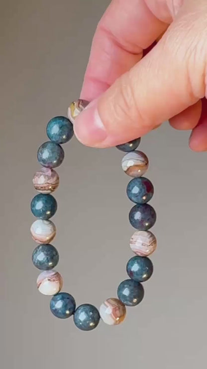 Storm - Blue Tiger's Eye & Botswana Agate