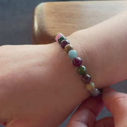 Rainbow - Mixed Tones Tourmaline Bracelet